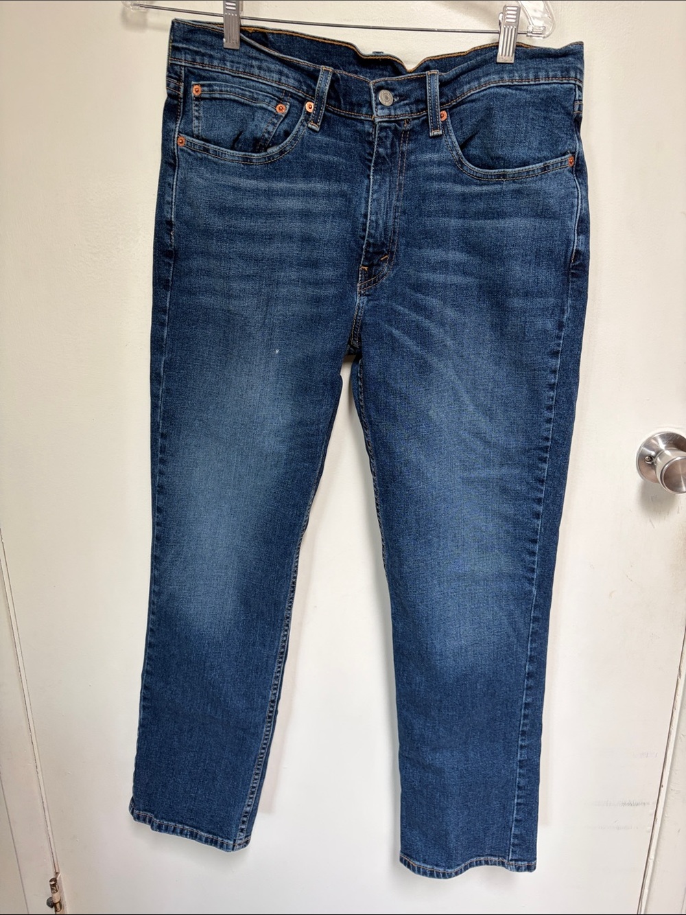 Levi's Men’s Dark Blue Slim Straight Jeans